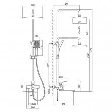 Душевая стойка Frap F2462-9