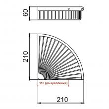 Полка-решетка Frap F352-6