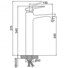 Смеситель для раковины Frap F1052-60