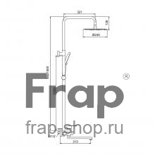 Душевая стойка Frap F24806-6