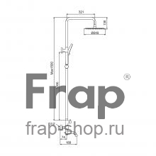 Душевая стойка Frap F24807-9