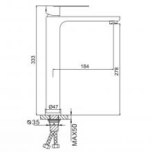 Смеситель для раковины Frap F10806-26