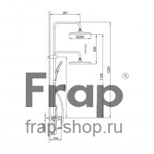 Душевая стойка Frap F24201-6