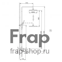 Душевая стойка Frap F2485-6