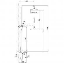 Душевая стойка Frap F2487-3