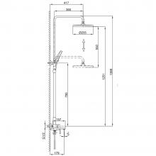 Душевая стойка Frap F2489-3