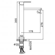 Смеситель для раковины Frap F10802-29