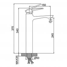 Смеситель для раковины Frap F1052-69