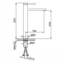 Смеситель для раковины Frap F10808-29