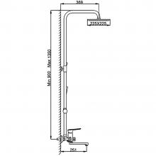 Душевая стойка Frap F2449