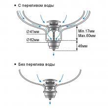 Донный клапан Frap F62-7