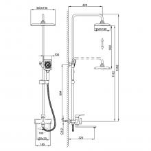 Душевая стойка Frap F2471-6
