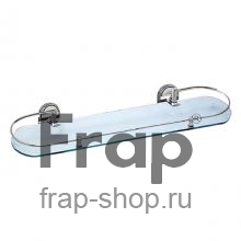 Полочка для ванной Frap F1907-1 Хром/Стекло